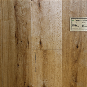 Pisos de madera de ingeniería de madera dura raspada a mano con aceite natural