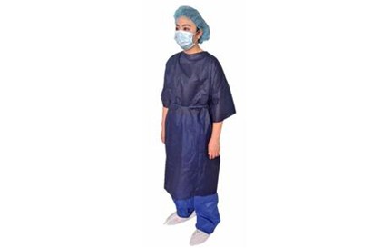 Non Woven Patient Gown With Short Sleeves
