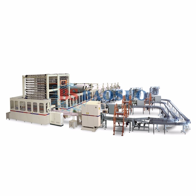 chaîne de production automatique de mouchoirs en papier de transfert automatique de 2900mm - 3600mm