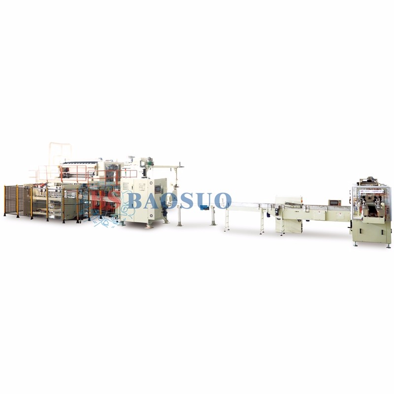 2200mm - chaîne de production automatique de mouchoirs en papier de transfert automatique de 2900mm