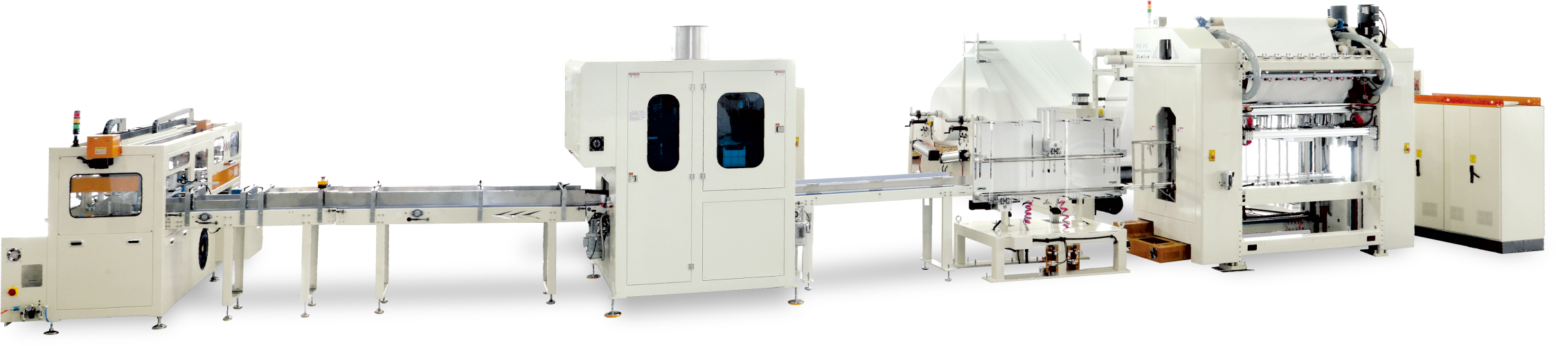 YH-GS Tam Otomatik Alttan Çekmeli Yüz Mendili Üretim Hattı