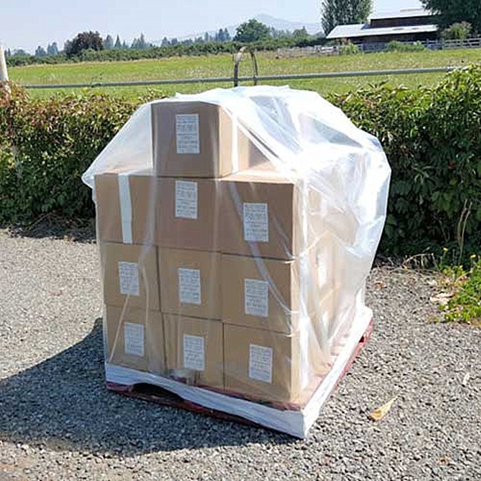 Packaging Shrink Wrap Pallets Plastic Cover Factory