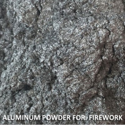 Fogo de artifício usado alumínio em pó