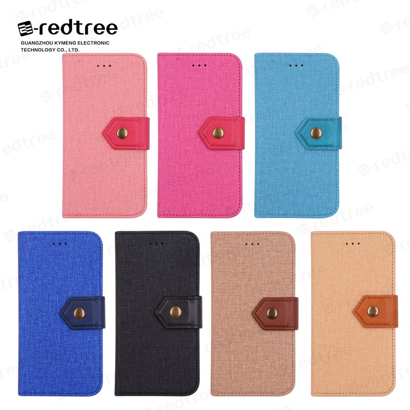 Fabric Design Flip For Iphone 12 Leather Case