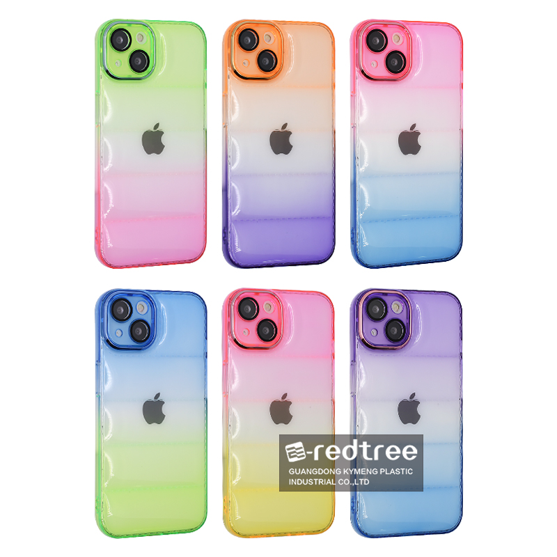 Populaire tweekleurige gradiënt TPU-hoes voor iPhone12