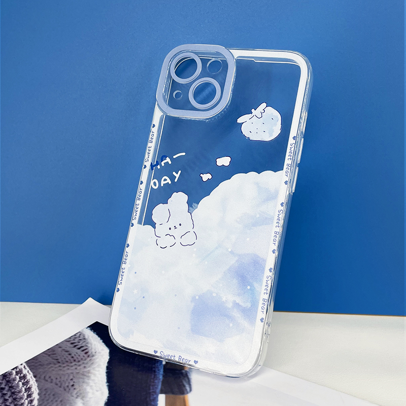White Cloud Rabbit Phone Cases For Samsung S21