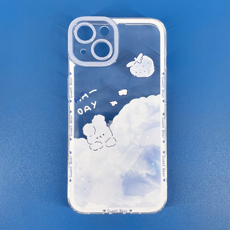 White Cloud Rabbit Phone Cases For Samsung S21