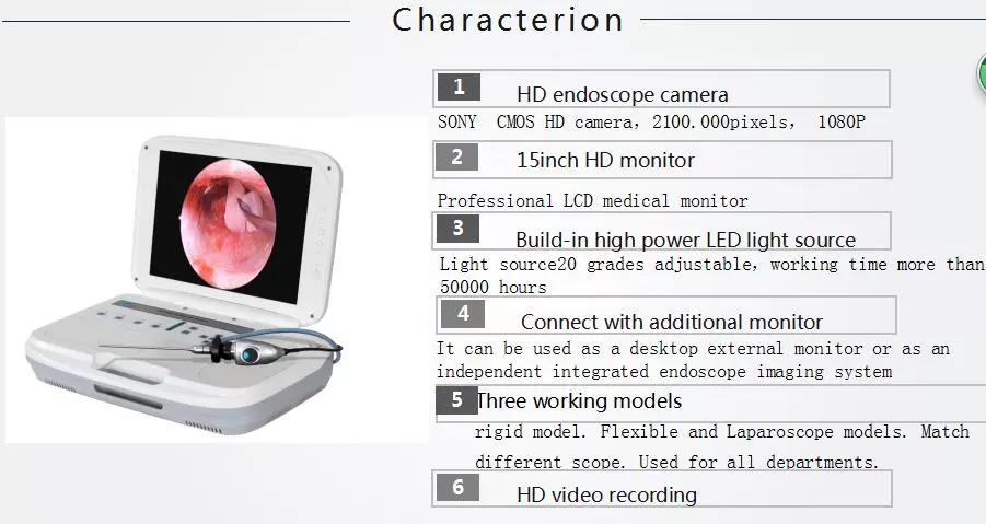 Caméra d'endoscopie HD