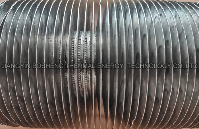 SA213 TP304 / AL1060 Zigrinato tubo aletta KL per parti di scambiatori di calore