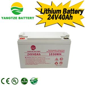 24V 40Ah Lithium Battery