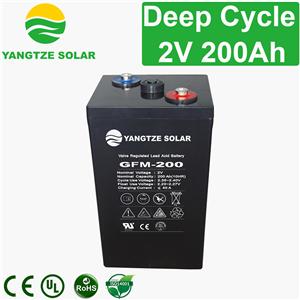 2V 200Ah Deep Cycle Battery