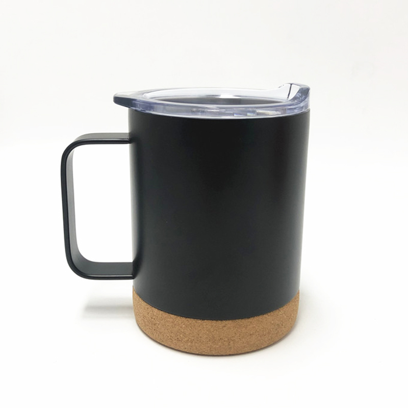 Cork Bottom Coffee Mug Stainless Steel Vacuum Double Wall