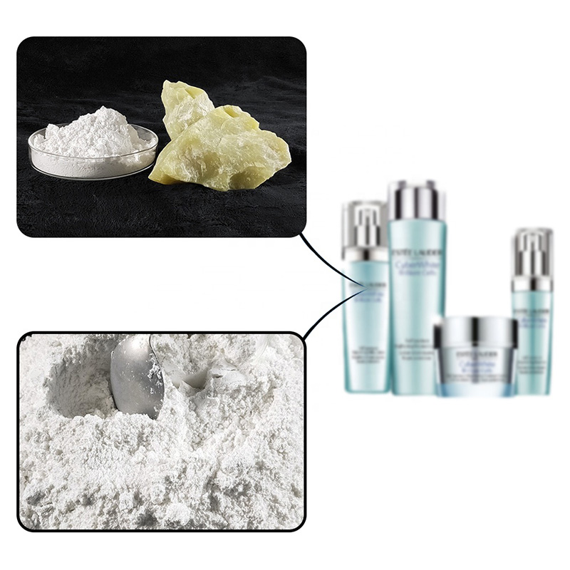 Talc for the cosmetics industry