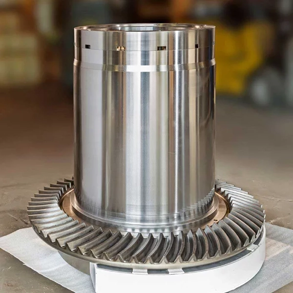 يتم تعبئة عمود التروس في ورشة شيلونج