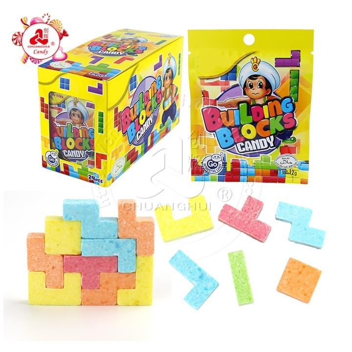 Supply Halal diy fruit flavour Building Tetris blocks press candy for kids  Wholesale Factory - Guangdong Chuanghui Foodstuffs Co., Ltd