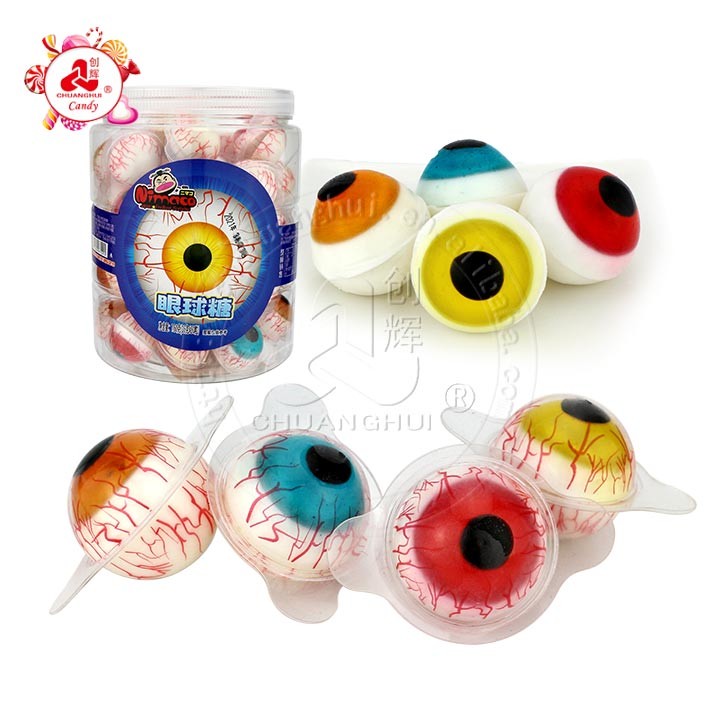 Hot Selling Popular Halloween Gummy Eye Soft Candy - China