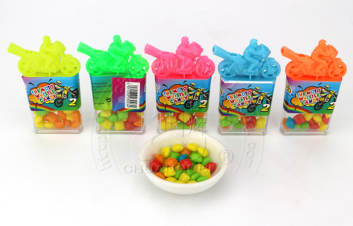 ของเล่นลูกอมกล่องเป่านกหวีดพร้อมเคี้ยวหมากฝรั่งมินิ