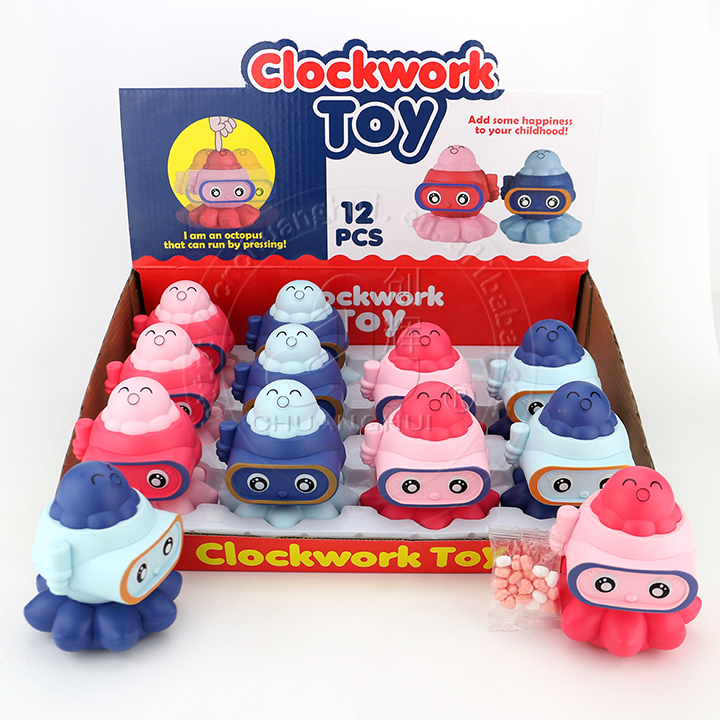 Supply Hot sell press and go inertial cartoon Octopus car toy candy CH-TB088  Wholesale Factory - Guangdong Chuanghui Foodstuffs Co., Ltd