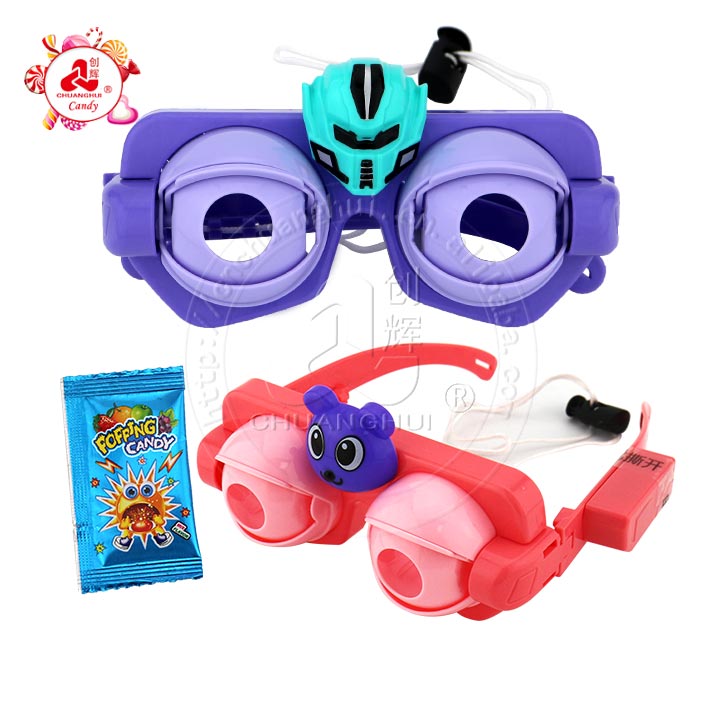 Lunettes drôles pour lunettes de vue de dessin animé d'anniversaire jouet bonbons clin d'oeil lunettes avec des bonbons éclatants pour les enfants