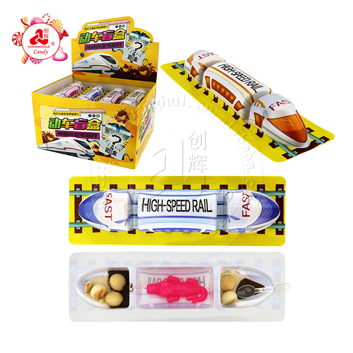 Surprise Box Bullet Train Hight Speed ​​Rail chocolat biscuit jouet bonbons