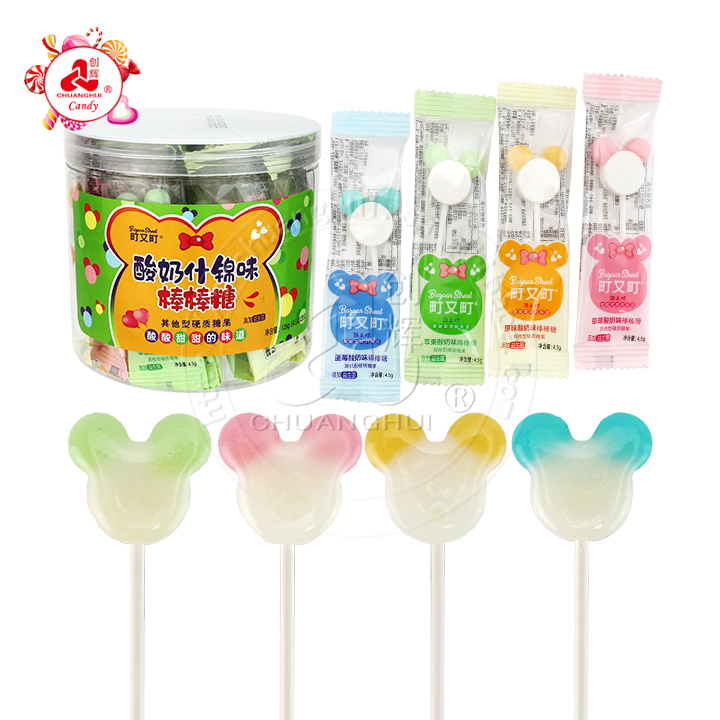 Supply Hight quality 2 in 1 Yogurt mini lollipop Double
