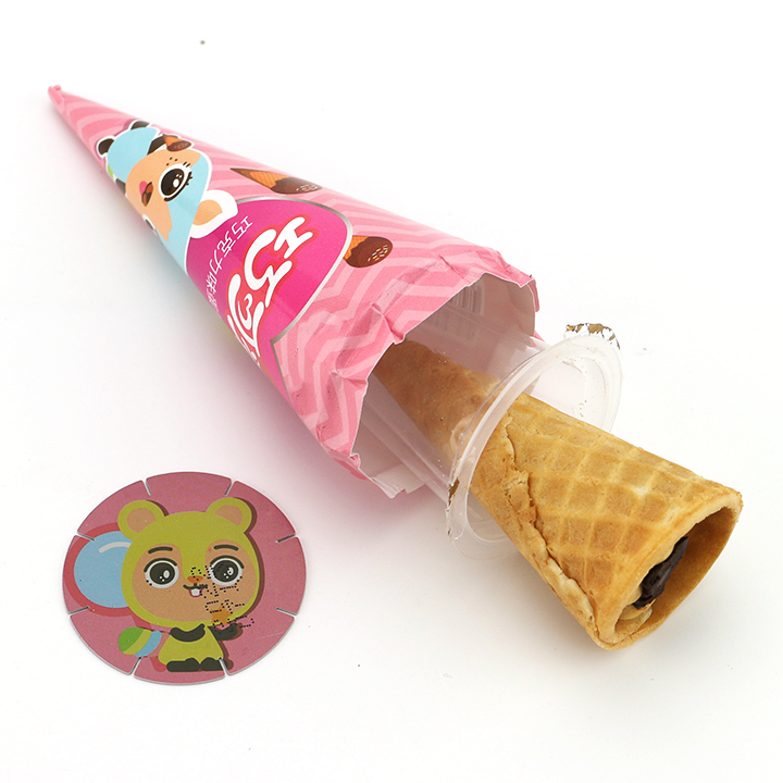 Supply Crispy ice cream cone shaped chocolate biscuit ball wafer