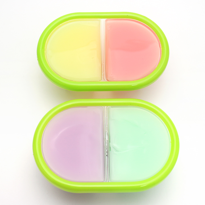 jelly品 Supply 2 in 1 mix double colors fruit flavors jelly cup