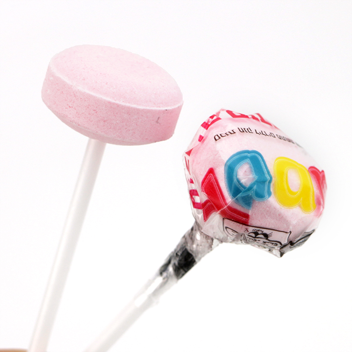 Supply 500g round dextrose press lollipop candy in bags CH