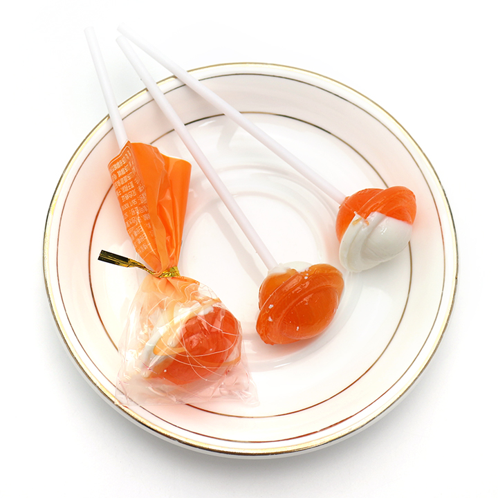 15g Two-colors fruit flavor 3D round planet lollipop CH-BP052