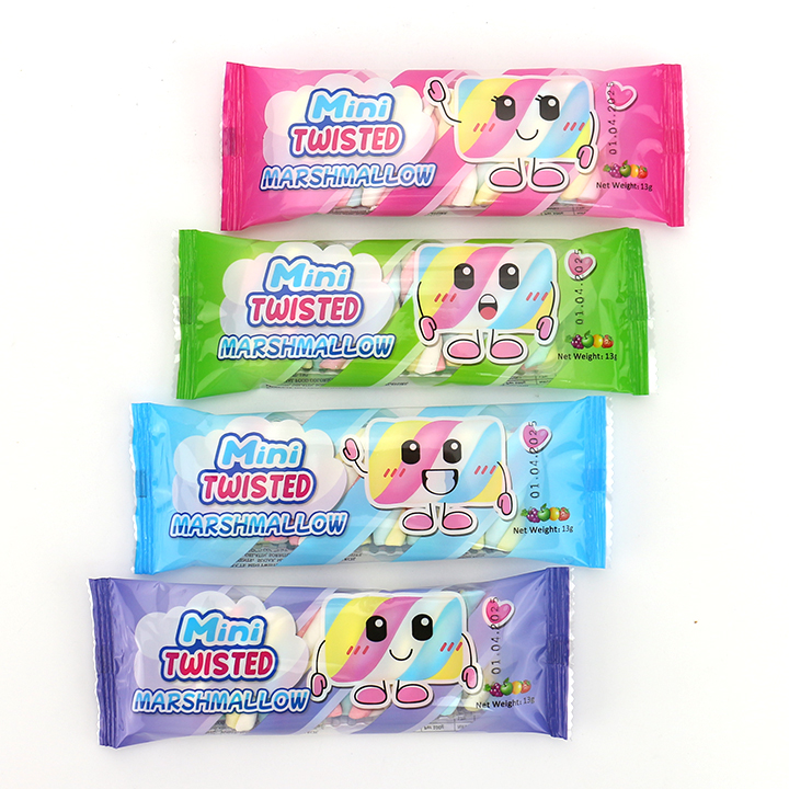 Supply Colorful cotton candy mini twist marshmallows CH-M132
