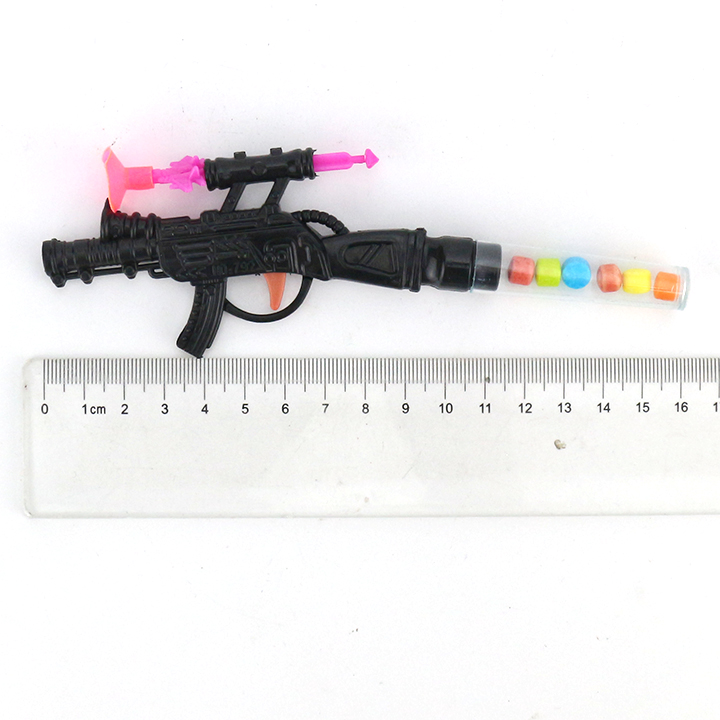 Plastic Hunting gun shape toy candy with sucker bullets CH-T1142