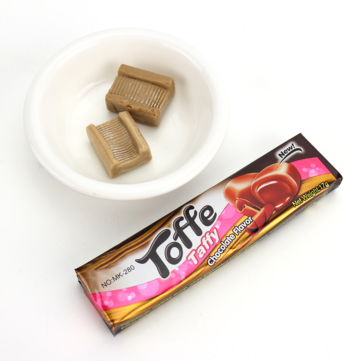 Sweet chocolate,wheat flavour Soft Chewy Toffee Candy CH-J405