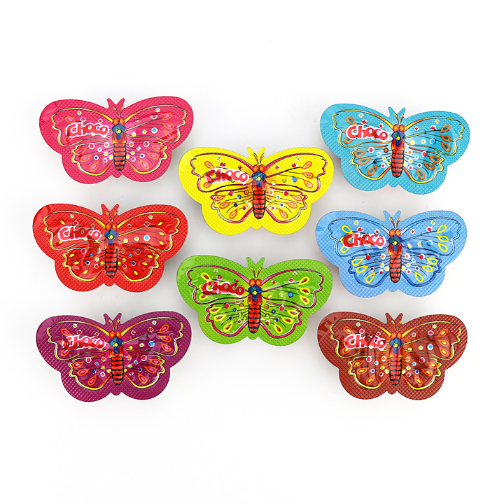 3 colors chocolate butterfly shaped chocolate biscuits CH-BC098