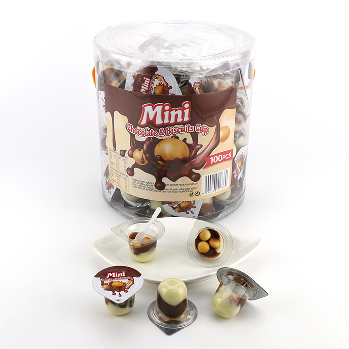 6g mini chocolate with biscuit ball cup CH-BC099-4