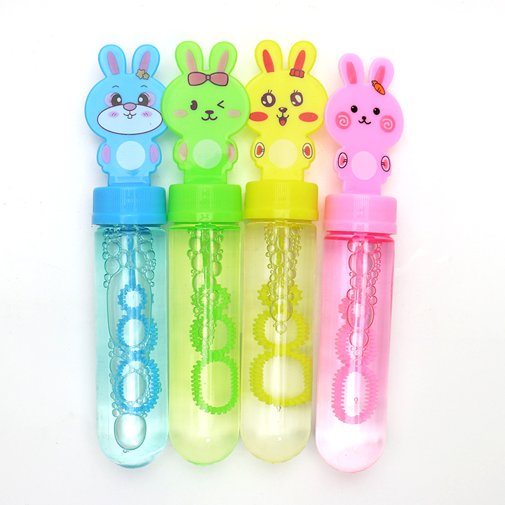 Mini Bubble Blower stick cartoon Rabbit shape bubble stick soap bubble water toy for kids CH-XW011