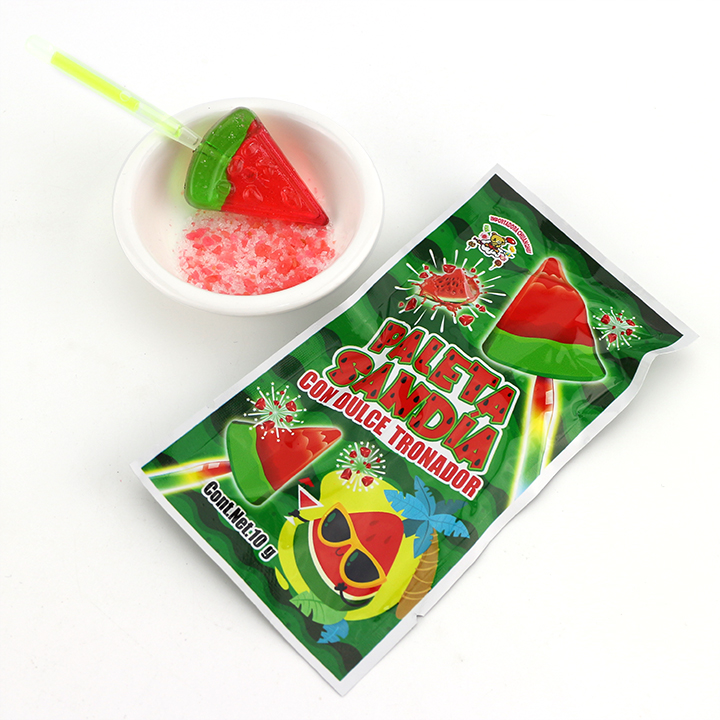 CANDY様(12/1) Supply HALAL 2 In 1 Watermelon slice Neon light lollipop