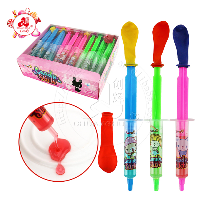 Supply HALAL fruit flavor syringe shape Liquid jam syrup