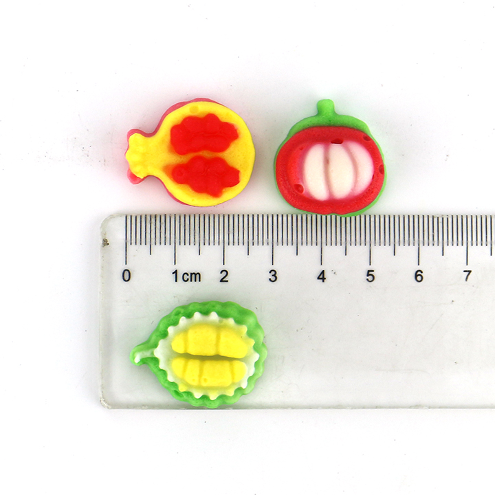 3D cartoon tropical fruits shaped soft gummy candy CH-J429