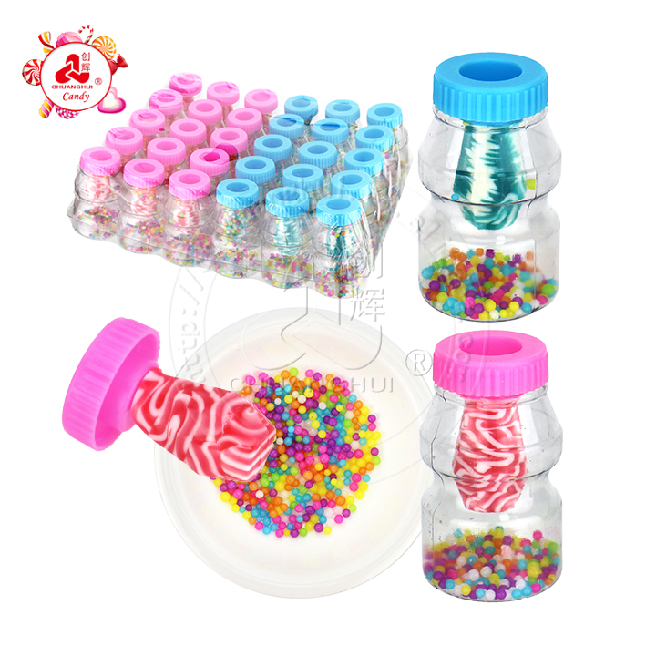 3D diamond shaped pacifier lollipop candy and mini colored candy CH-N632