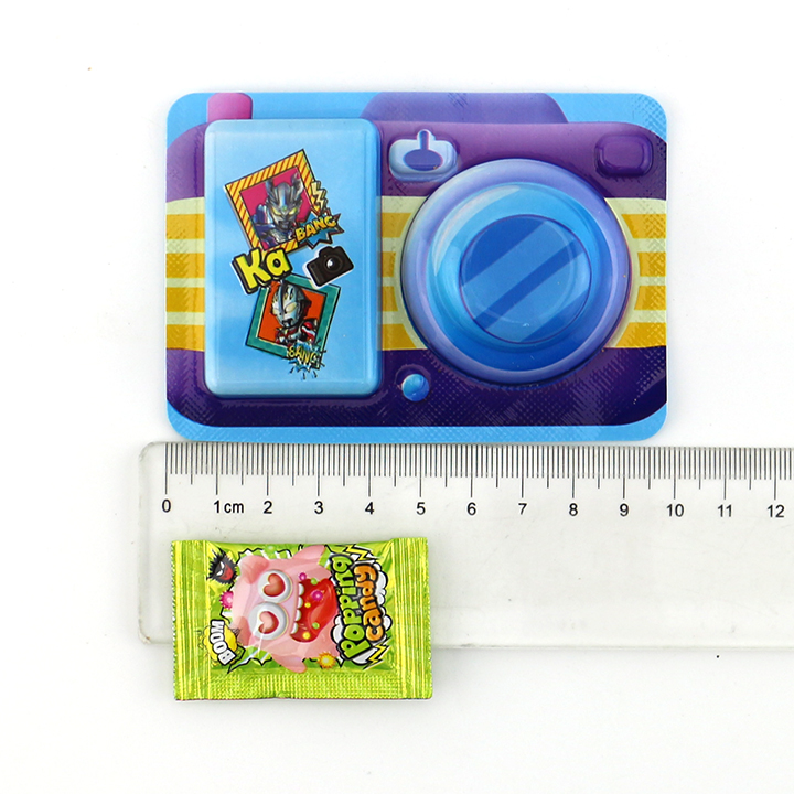 DIY snack Camera shaped chocolate biscuits with popping candy CH-BC103
