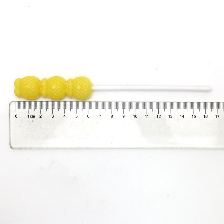 15g Cartoon pineapple fruit shaped string lollipop CH-BP086
