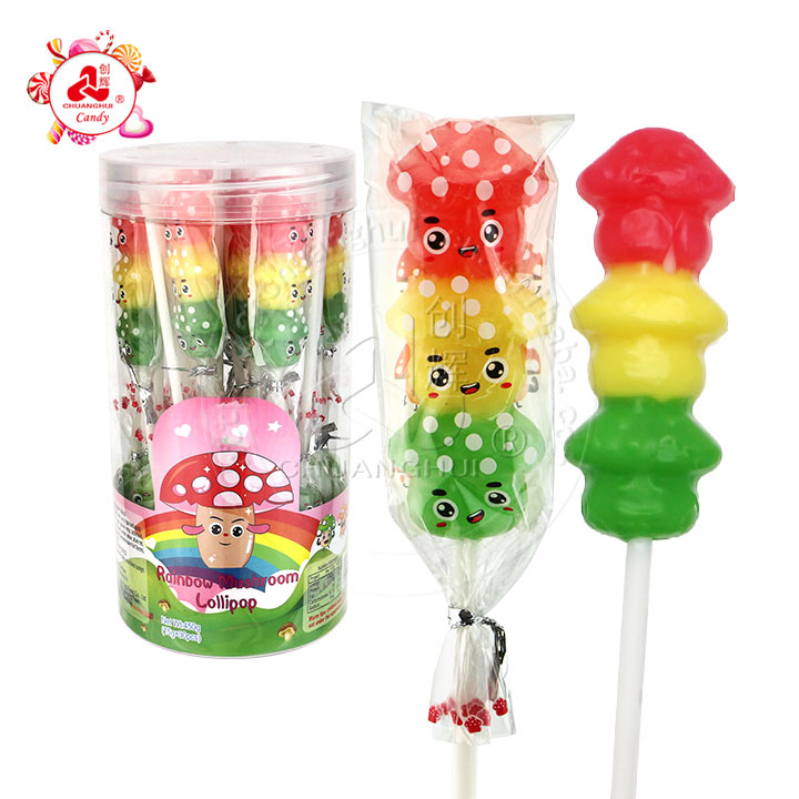 15g Cartoon mushroom shaped string lollipop CH-BP088
