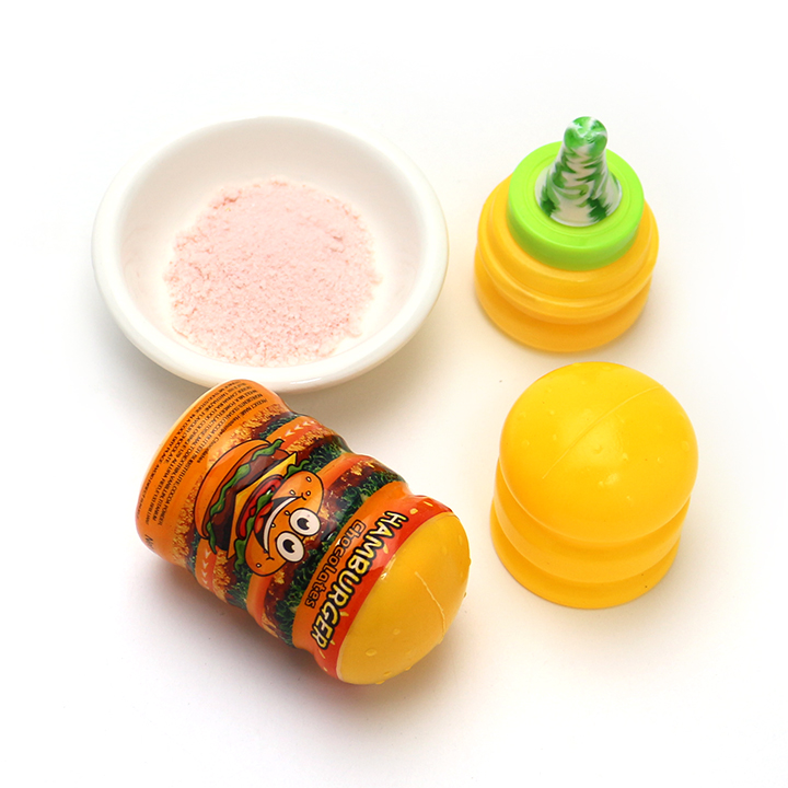 Hamburger Nipple lollipop candy with sour powderCH-N646