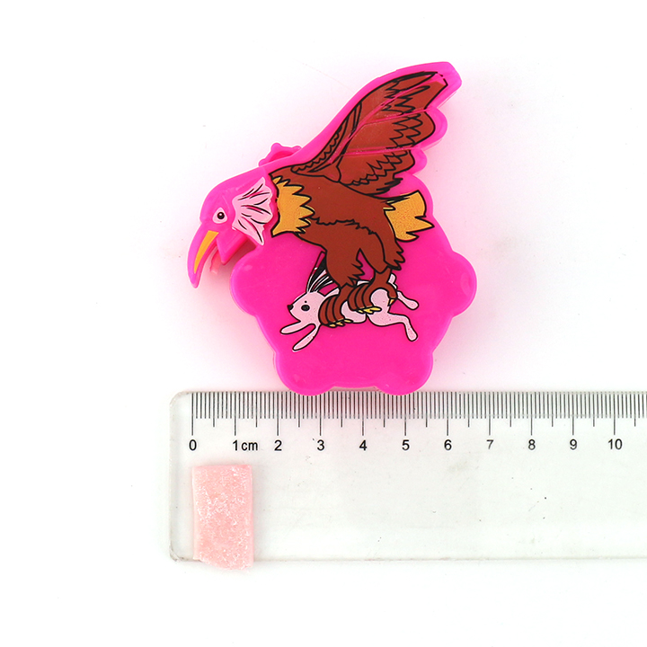 Cartoon Eagle shape chewing bubble gum roll candy with tattoo sticker CH-E309