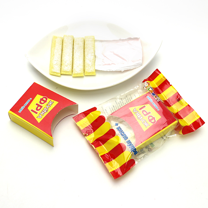 2023 French fries shaped chewing bubble gum with sour powderCH-E312