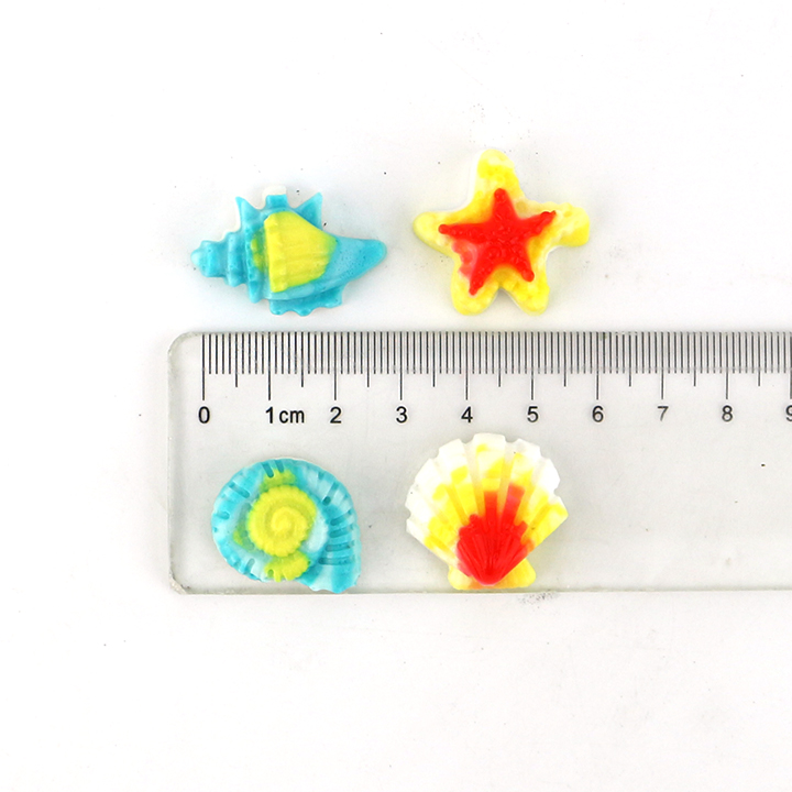 Ocean world Shell, conch, starfish shaped jelly chewing soft gummy candyCH-J459