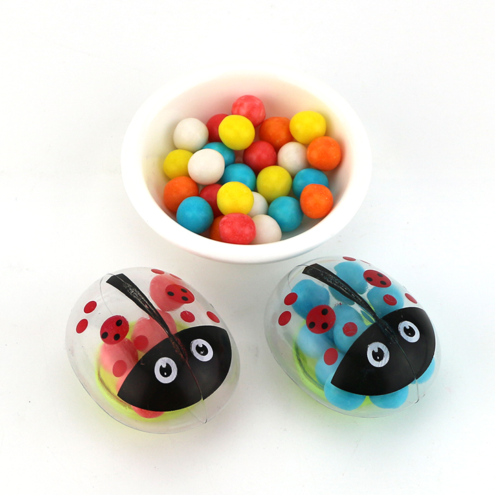Cartoon ladybug insect toy box with fruit pearl hard candyCH-N653