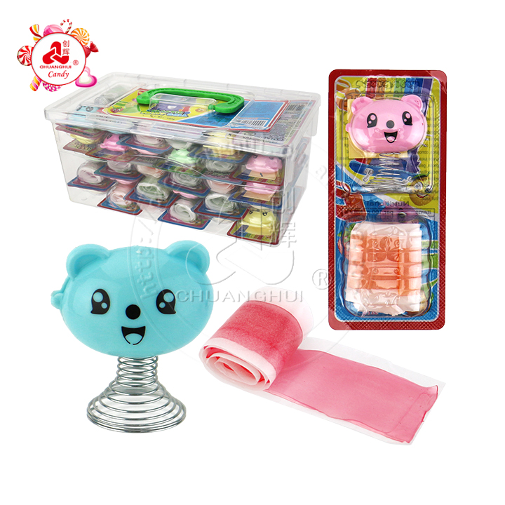 Supply Mini Spring Bear toy with gummy roll soft candyCH-T1192 ...