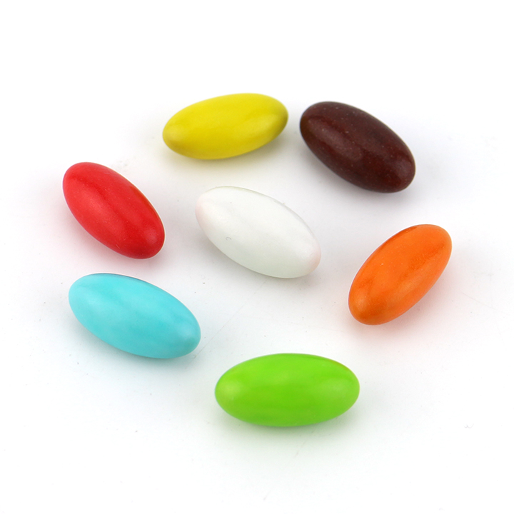 Wholesale Bulk candy Olive shaped chocolate beans in kg bag CH-S107