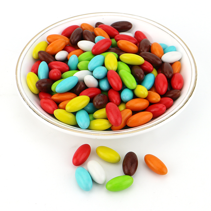 Wholesale Bulk candy Olive shaped chocolate beans in kg bag CH-S107